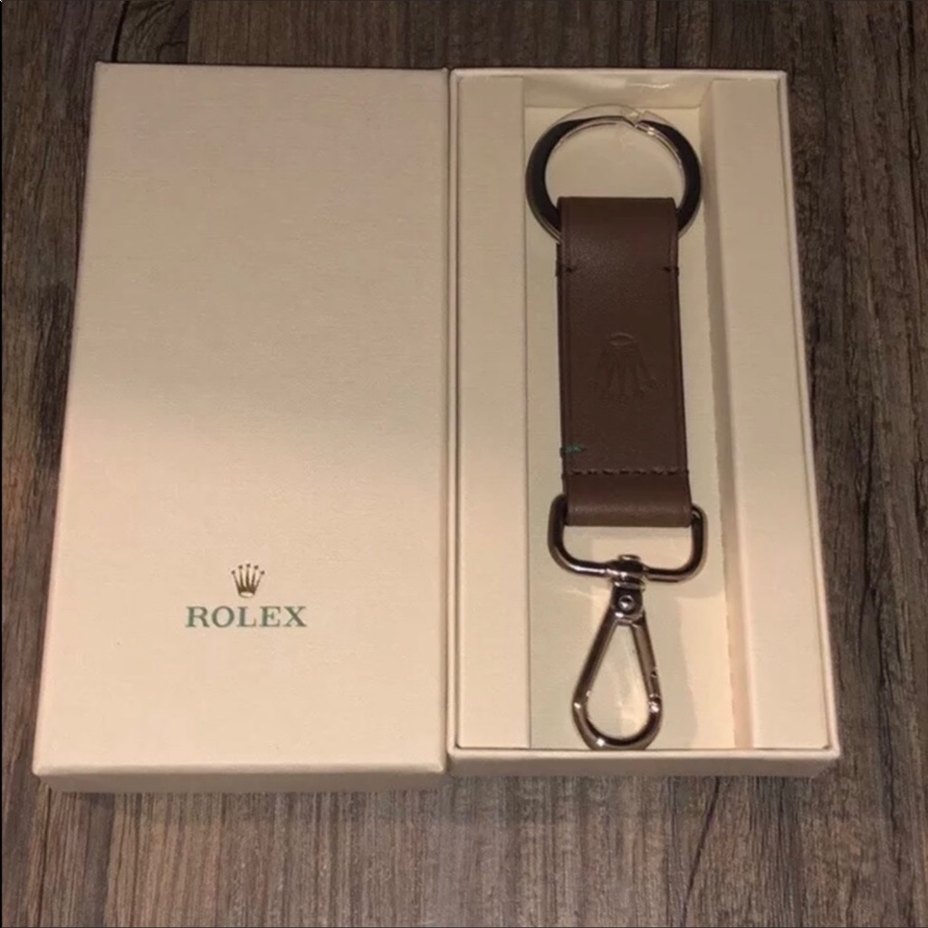 Rolex Keychain Accessory Key Ring With Leather Rolex Keychain Accessory Key Ring With Leather